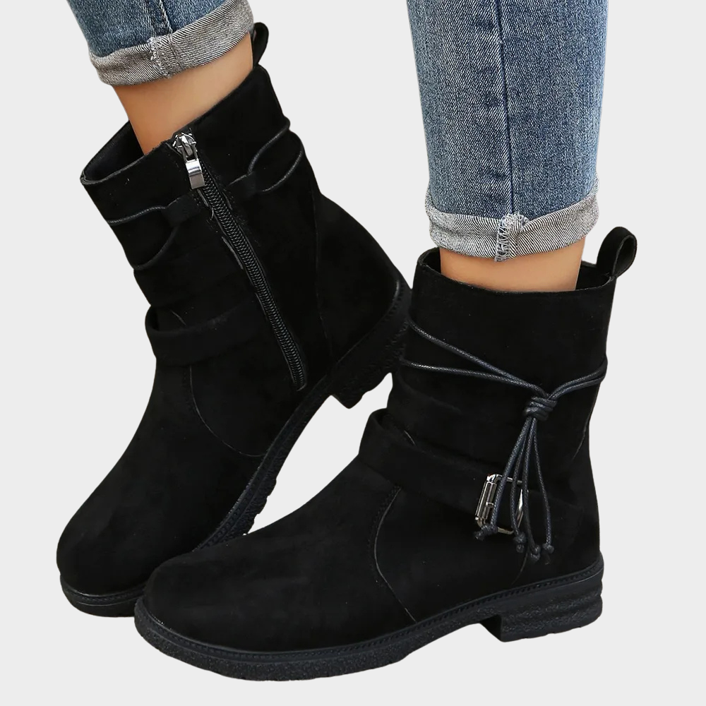 Delaney - Low Heel Ankle Boots