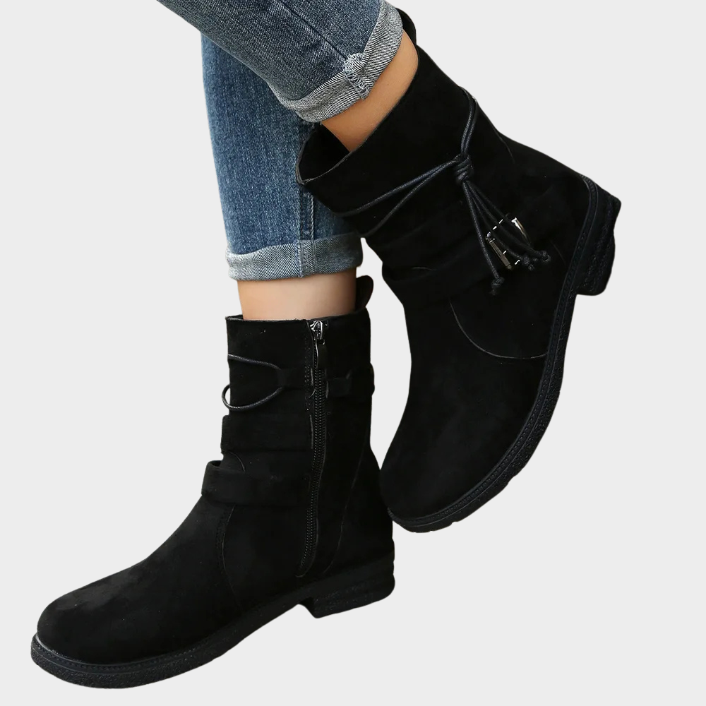 Delaney - Low Heel Ankle Boots