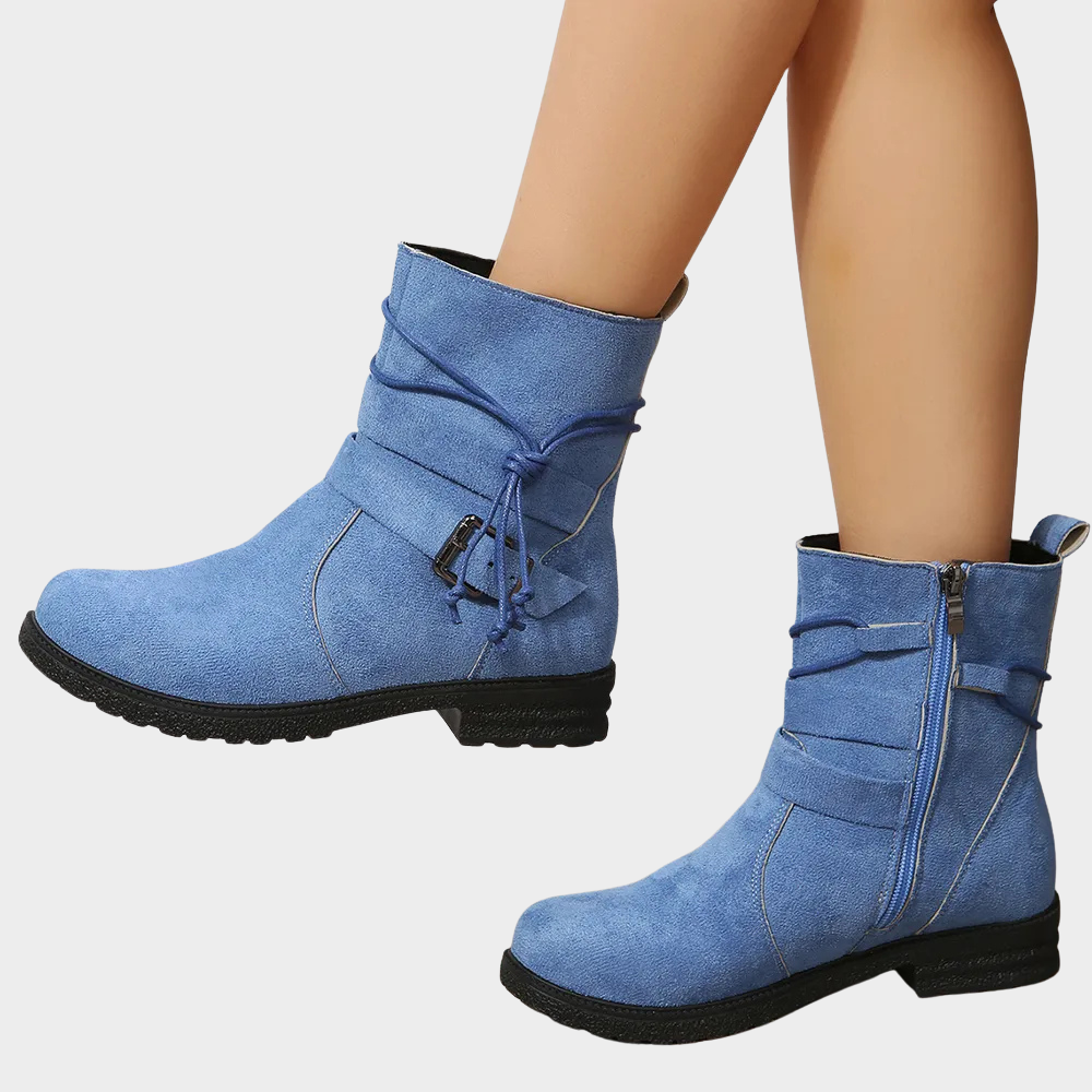 Delaney - Low Heel Ankle Boots