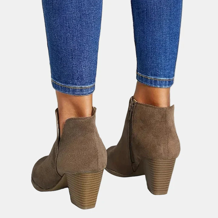 Hailey - Block Heel Ankle Boots