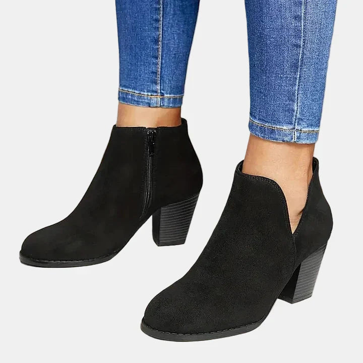 Hailey - Block Heel Ankle Boots