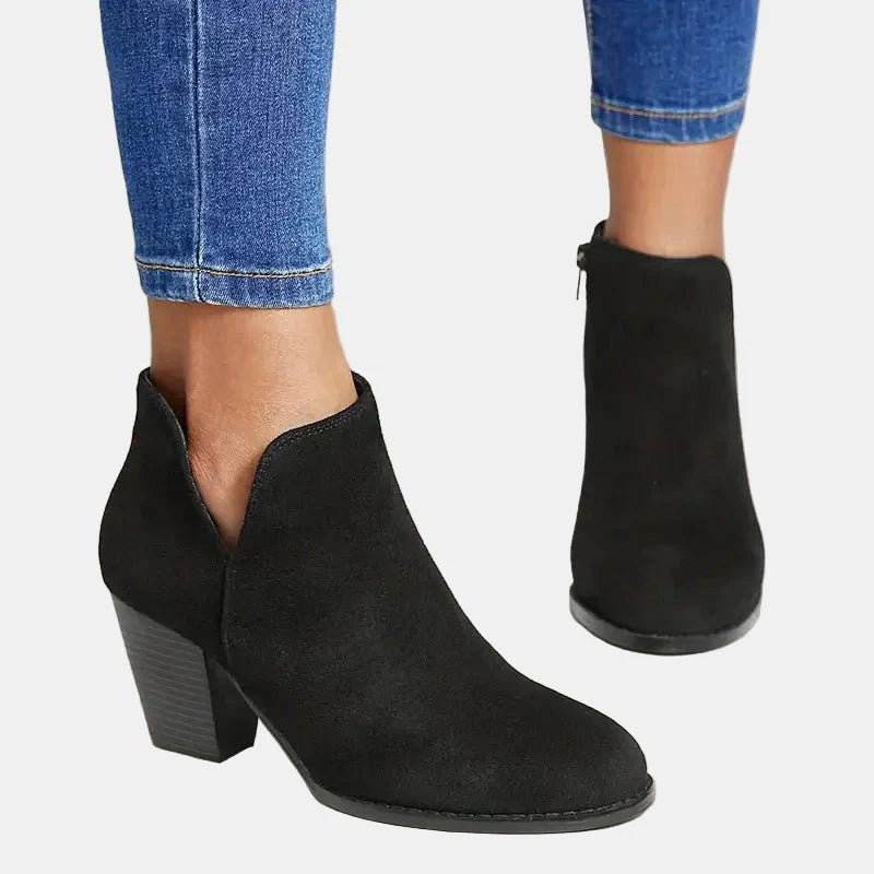 Hailey - Block Heel Ankle Boots