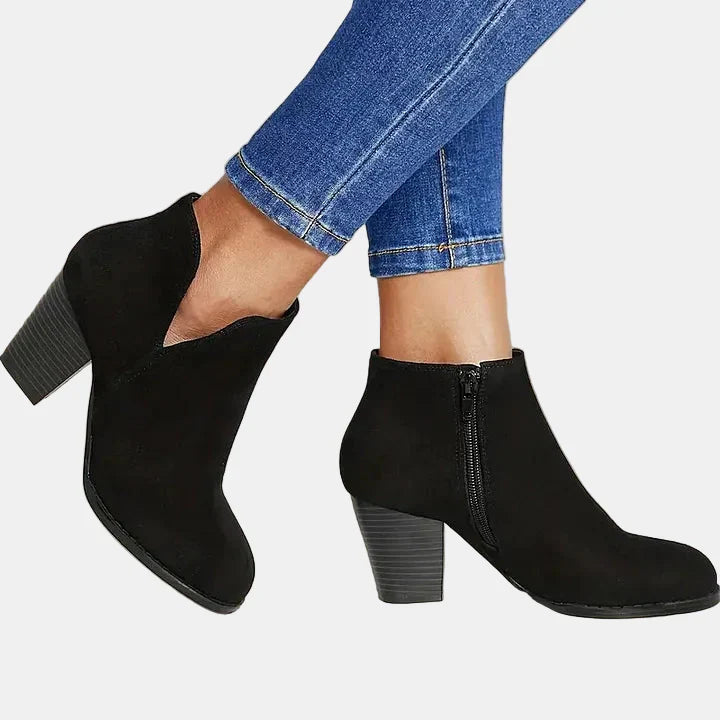 Hailey - Block Heel Ankle Boots