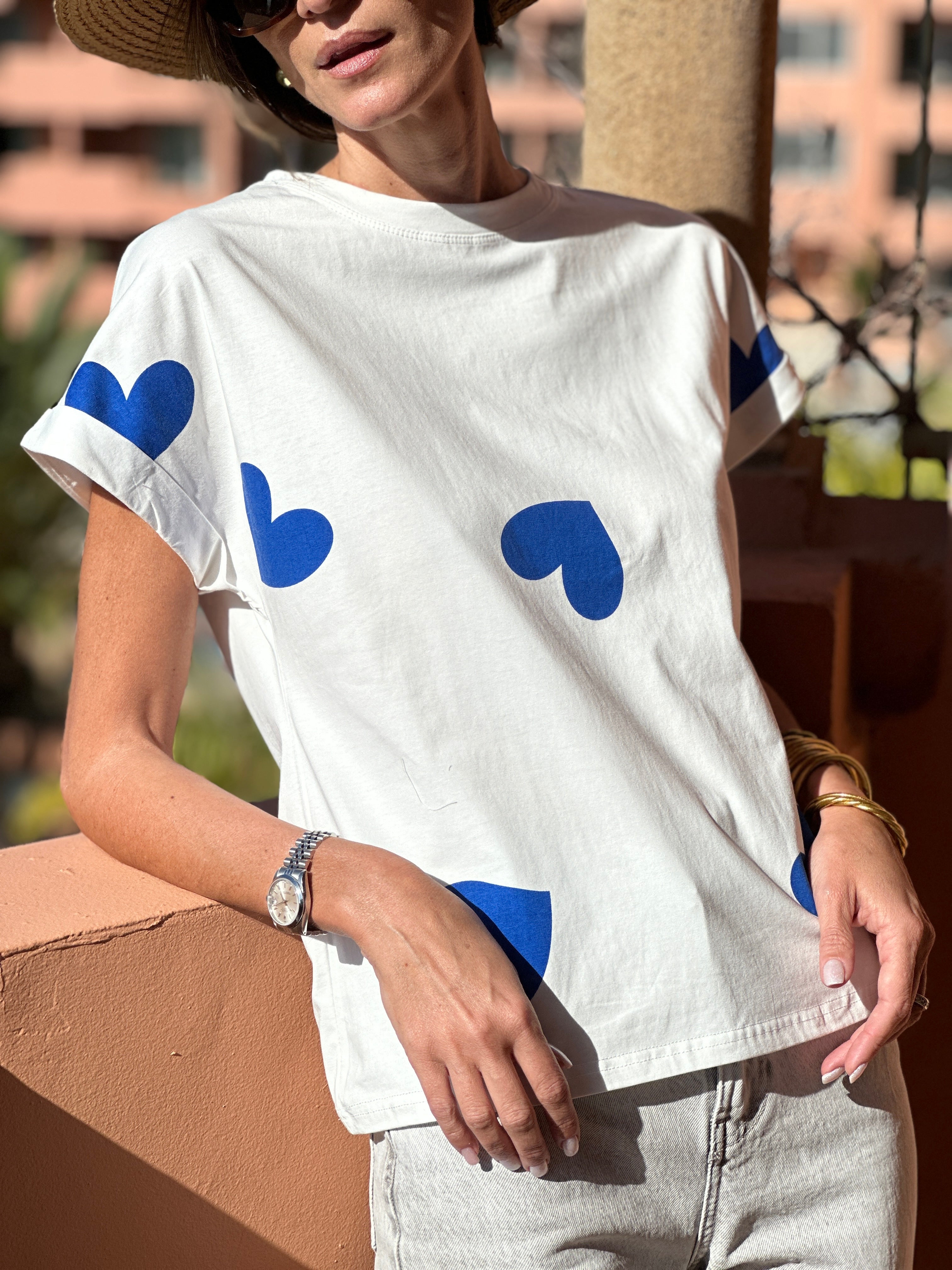 Heart Print Chemise
