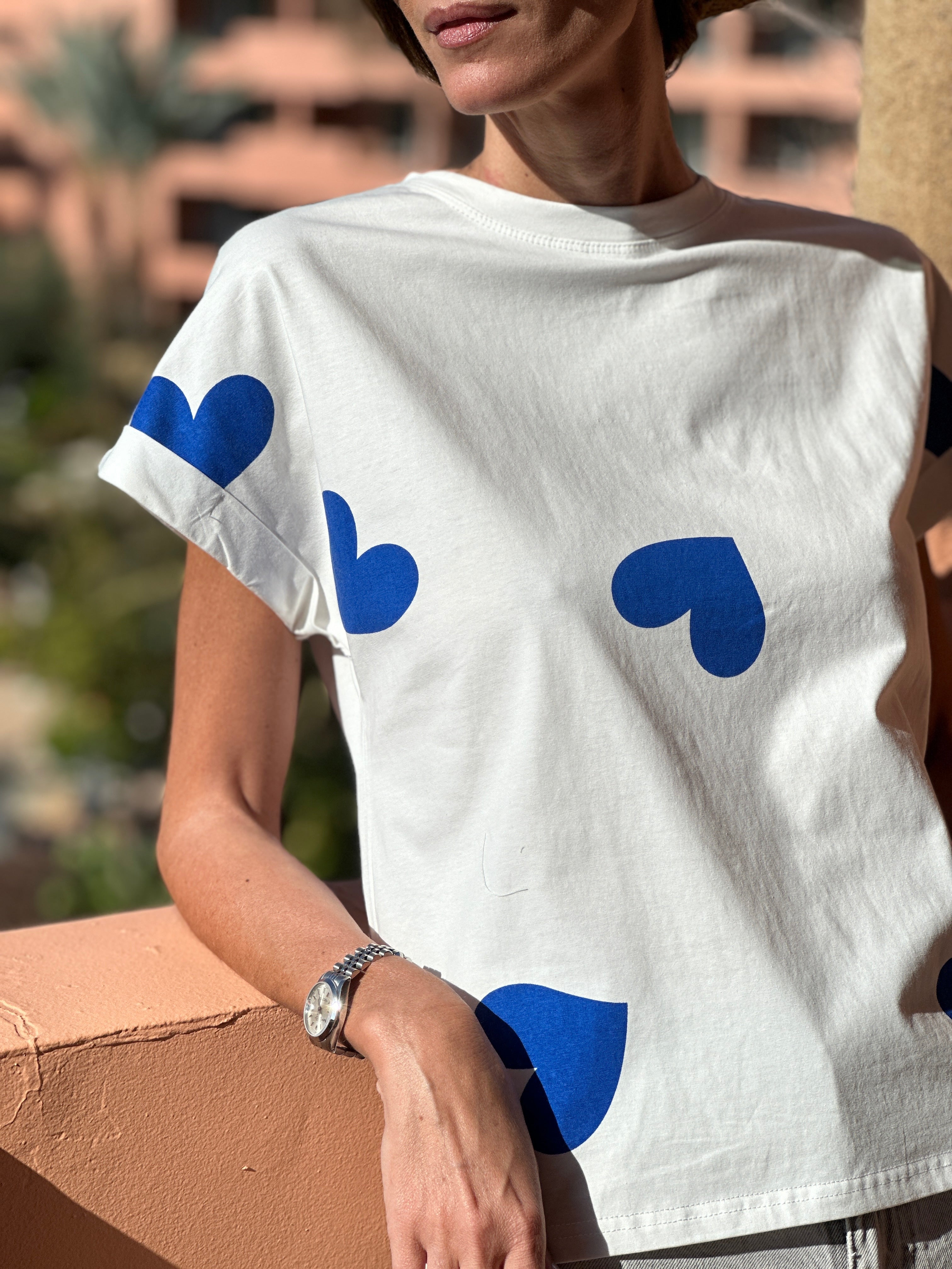 Heart Print Chemise