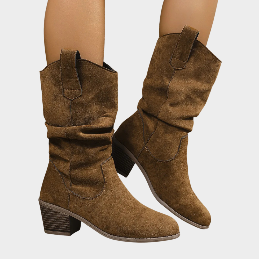 Jade - Mid-Heel Cowboy Boots