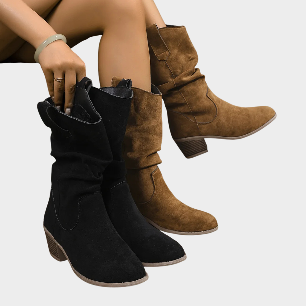 Jade - Mid-Heel Cowboy Boots