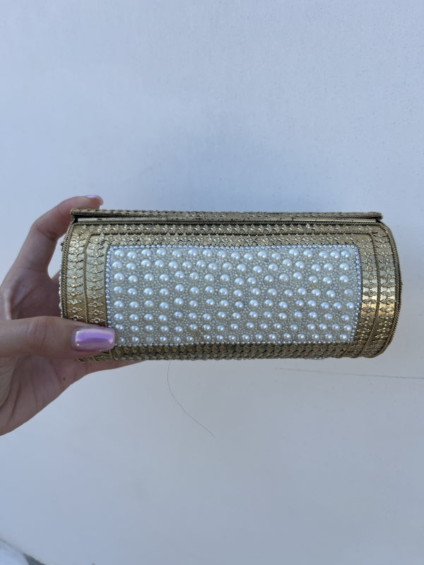 Clutch Brass Cylinder Pearls
