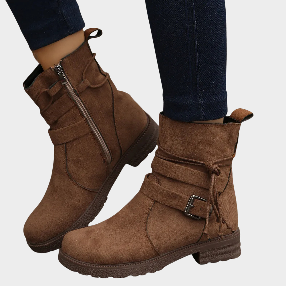 Delaney - Low Heel Ankle Boots