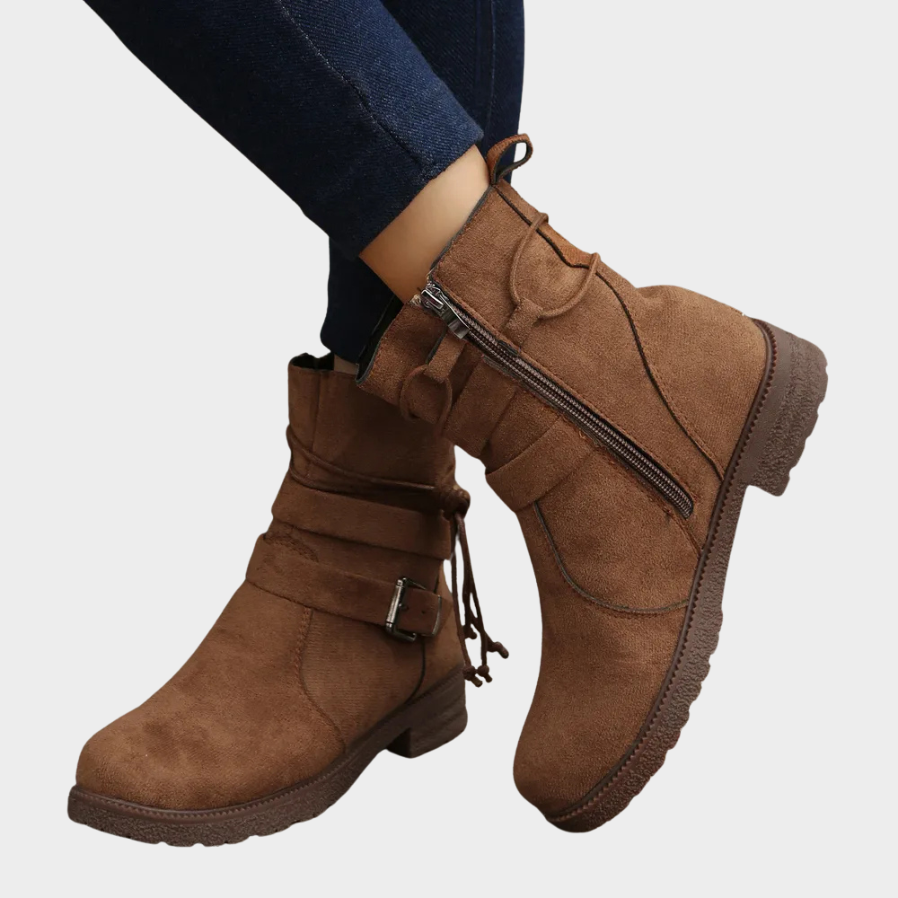 Delaney - Low Heel Ankle Boots