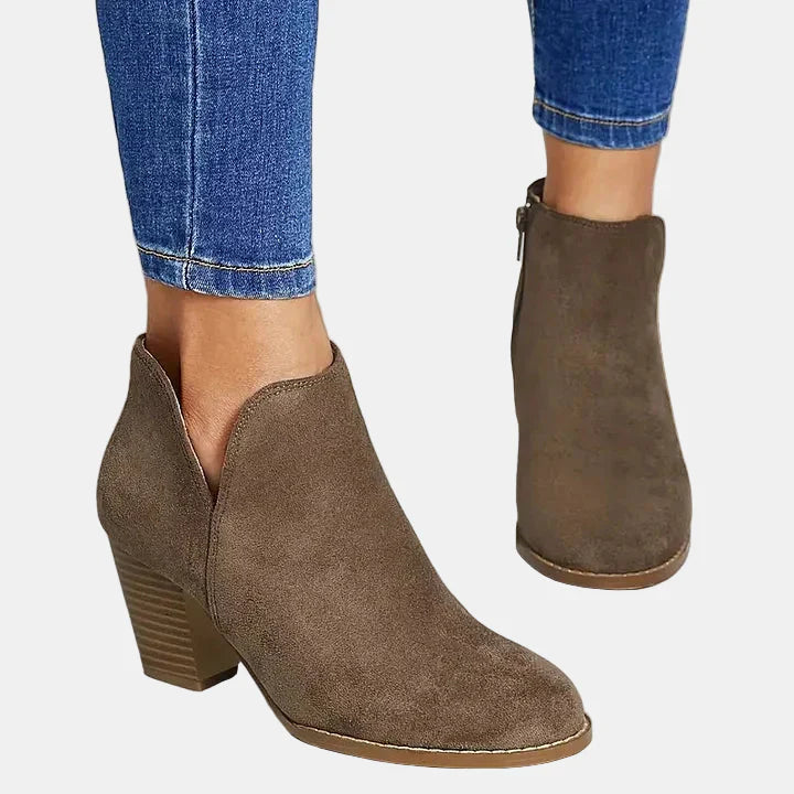 Hailey - Block Heel Ankle Boots