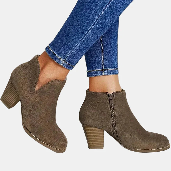 Hailey - Block Heel Ankle Boots