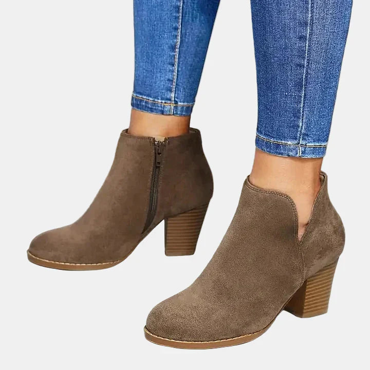 Hailey - Block Heel Ankle Boots