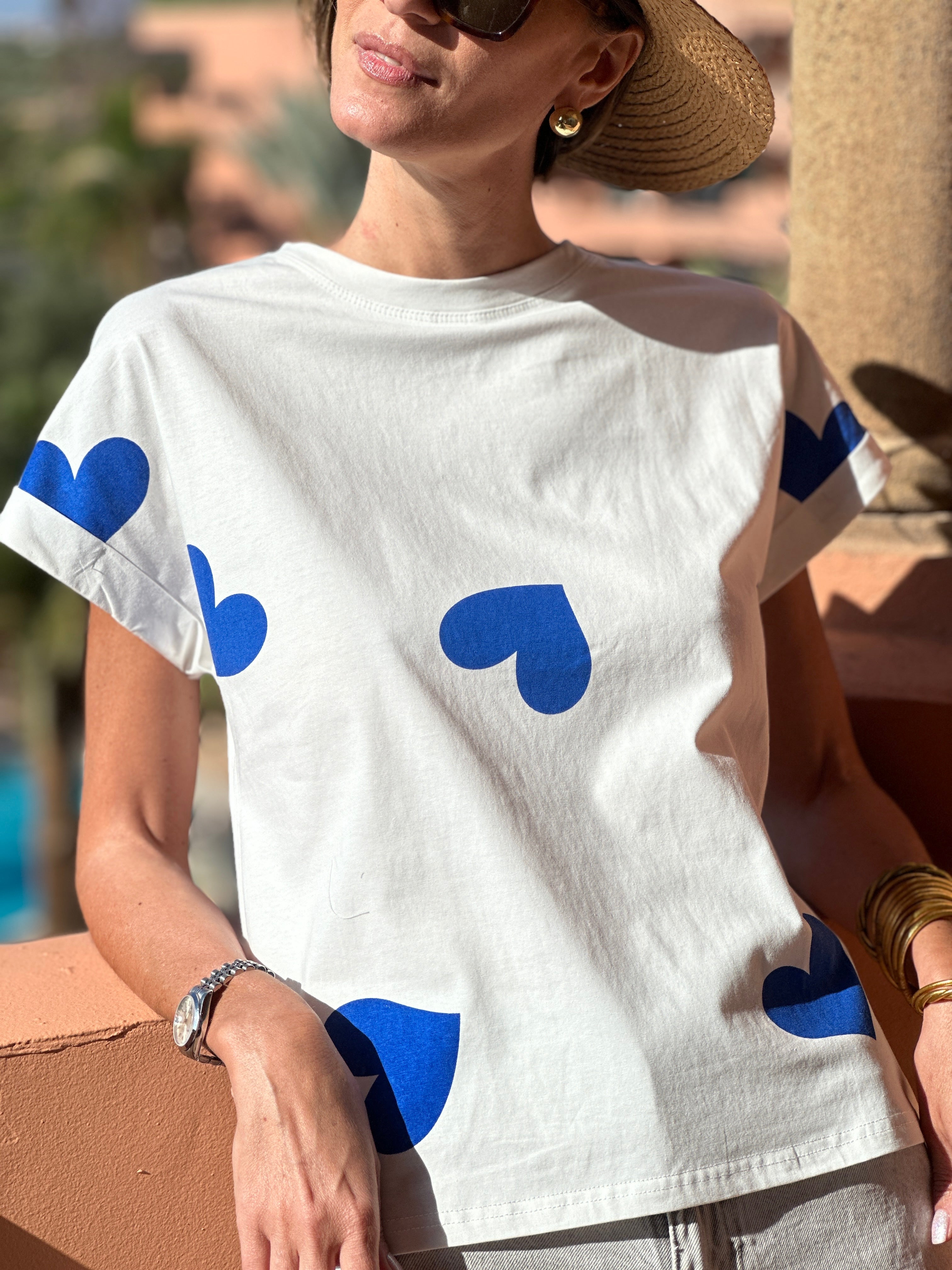 Heart Print Chemise