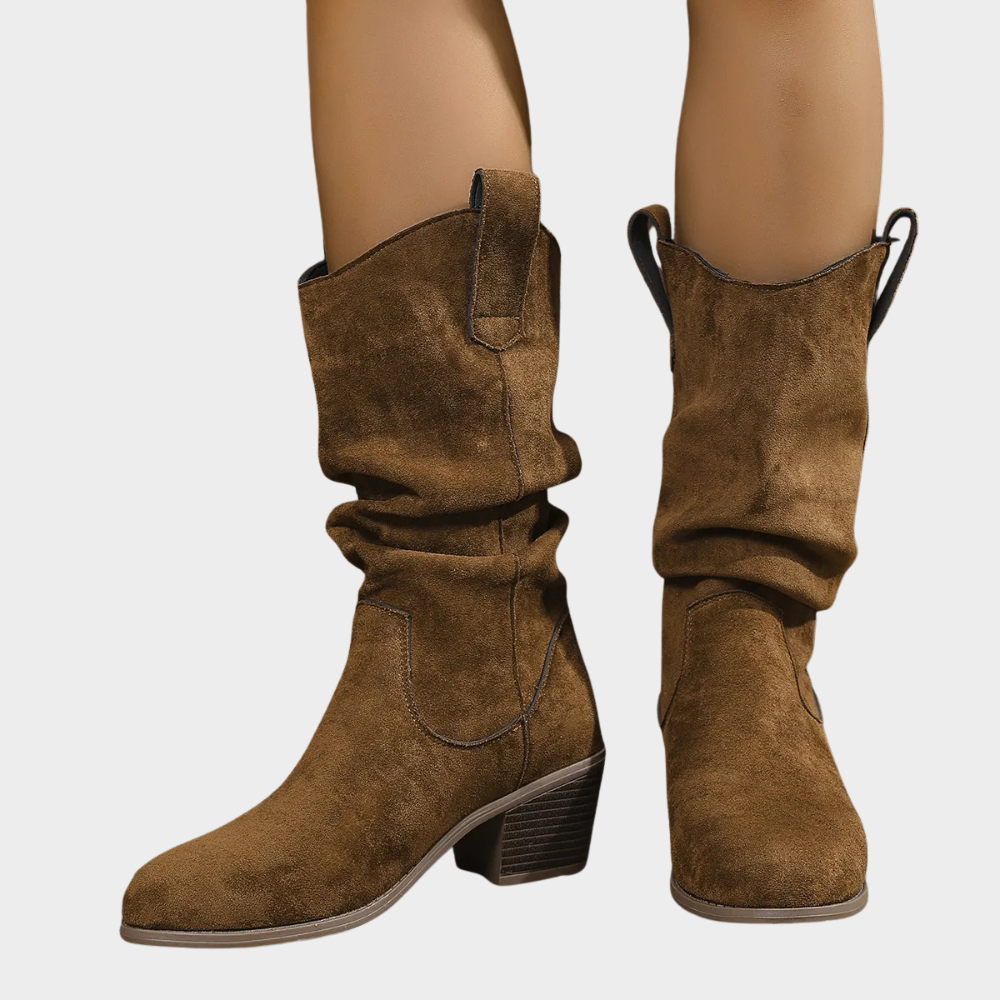 Jade - Mid-Heel Cowboy Boots