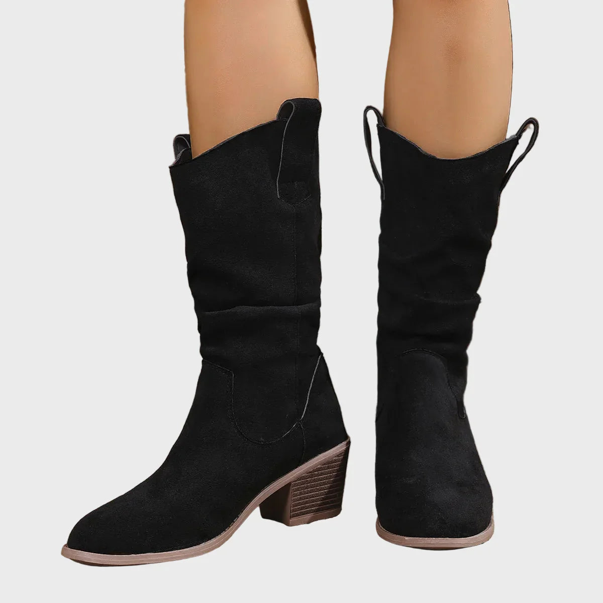 Jade - Mid-Heel Cowboy Boots