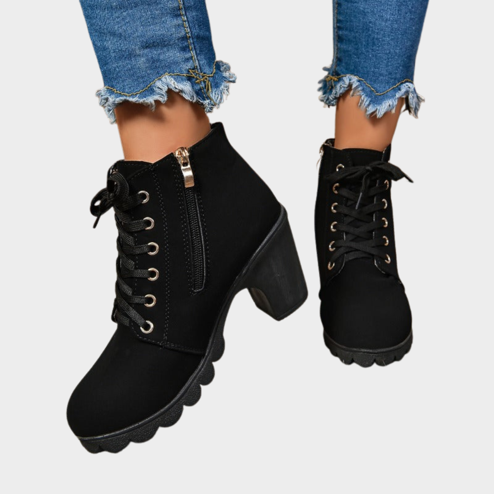 Kenna - Block Heel Ankle Boots