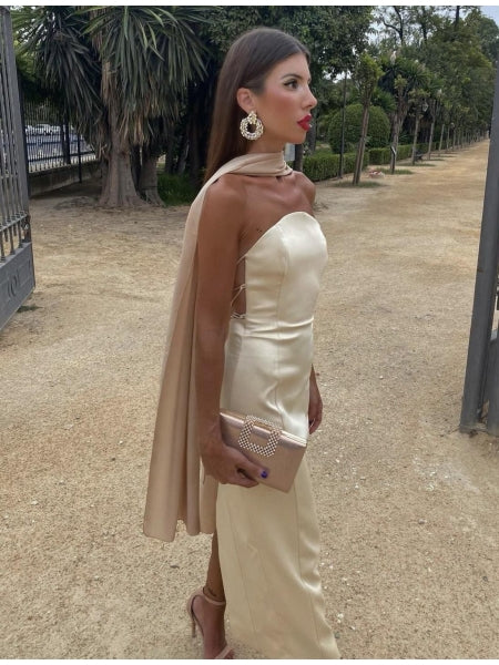Vestido Mónaco Verde Seco